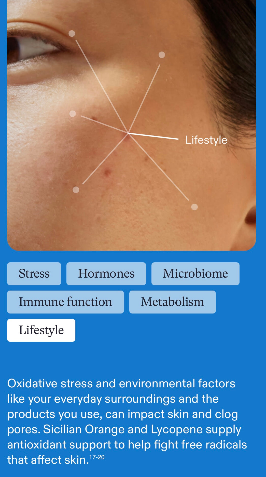 Nutrafol Clear Skin Nutraceutical - 1 Month Supply