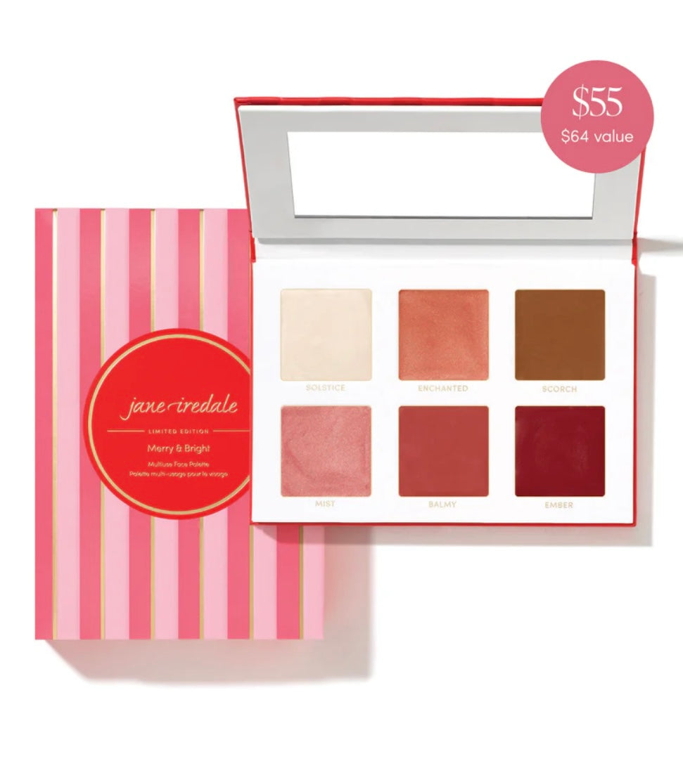 Jane Iredale Merry & Bright Multiuse Face Palette
