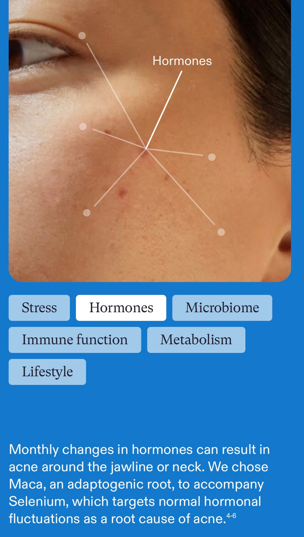 Nutrafol Clear Skin Nutraceutical - 1 Month Supply
